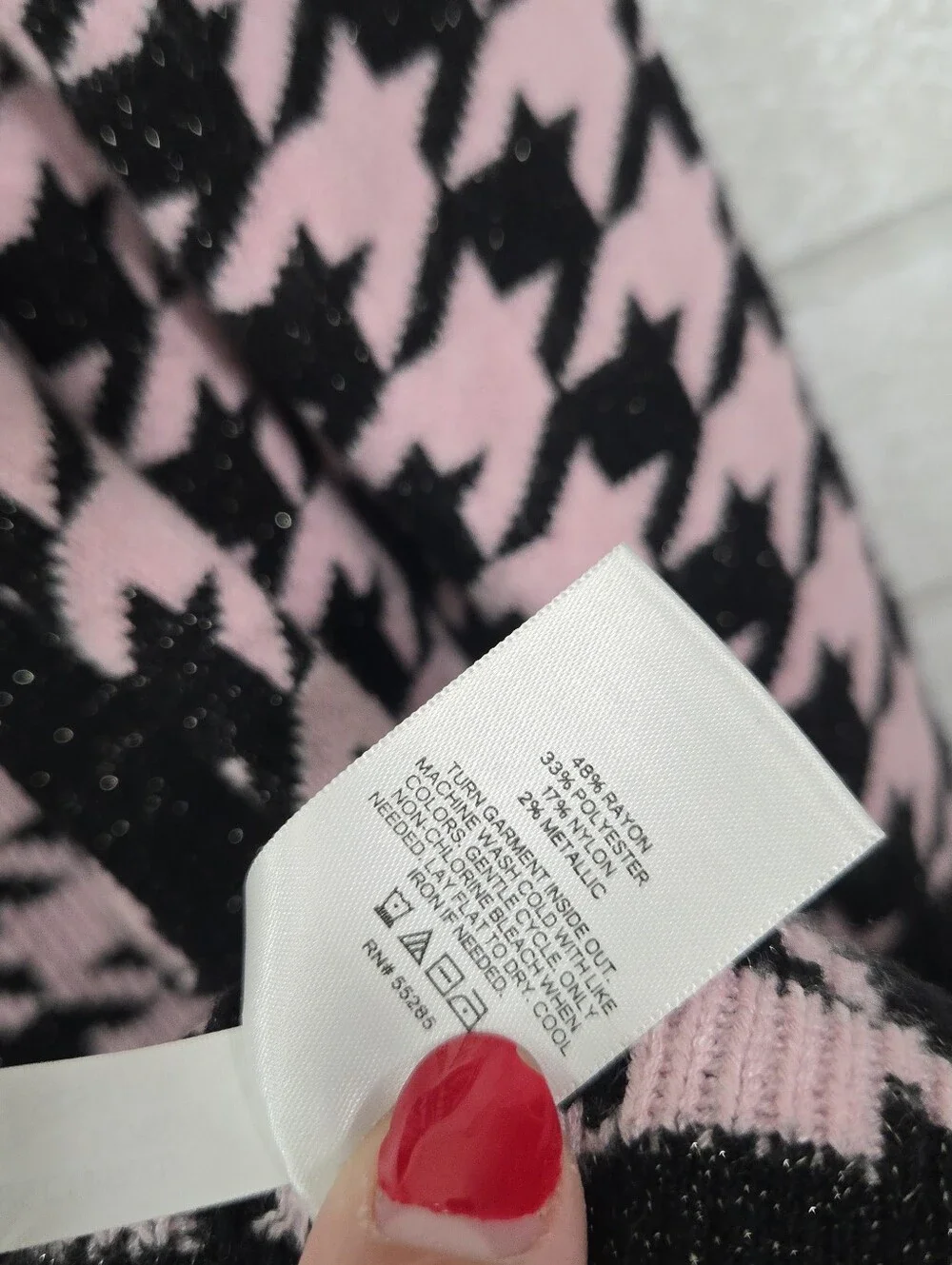 EXPRESS Metallic Houndstooth Print Duster Cardigan